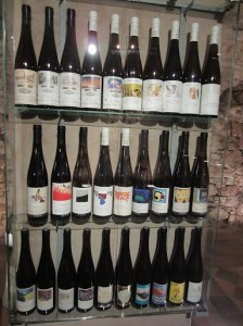 History of labels for the top Georg Breuer wine